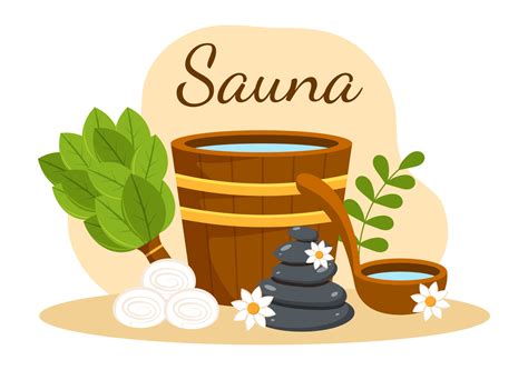 sauna cartoon